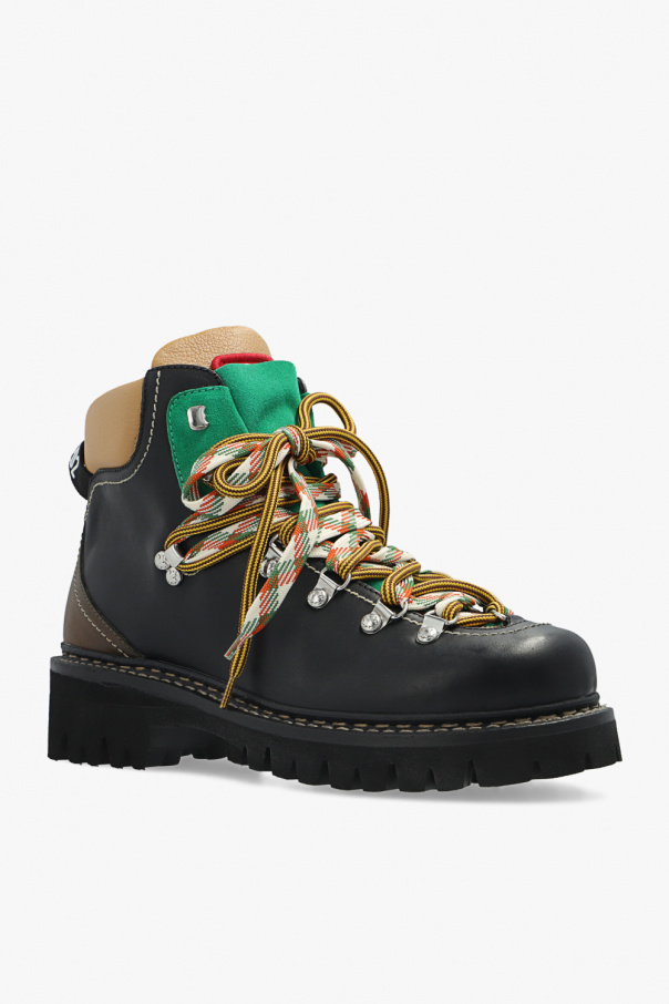 靴 dsquared2 mountain boots 26.5 DSQUARED2 MEN'S VINTAGE MOUNTAIN BROWN BOOTS - SIZE EU 40 US